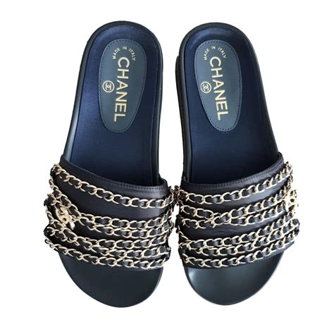 chanel chain shoes|new Chanel sandals 2020.